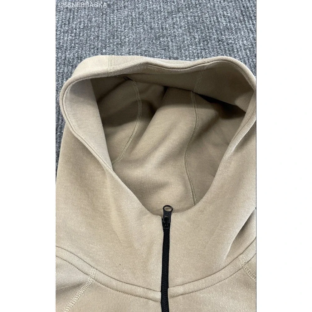 Nike Men's Tech Fleece Windrunner Full Zip Hoodie Tan FB7921-247 Sz M